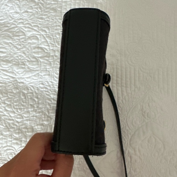 Tory Burch Black Canvas Monogram Mini Bag - Picture 4 of 10